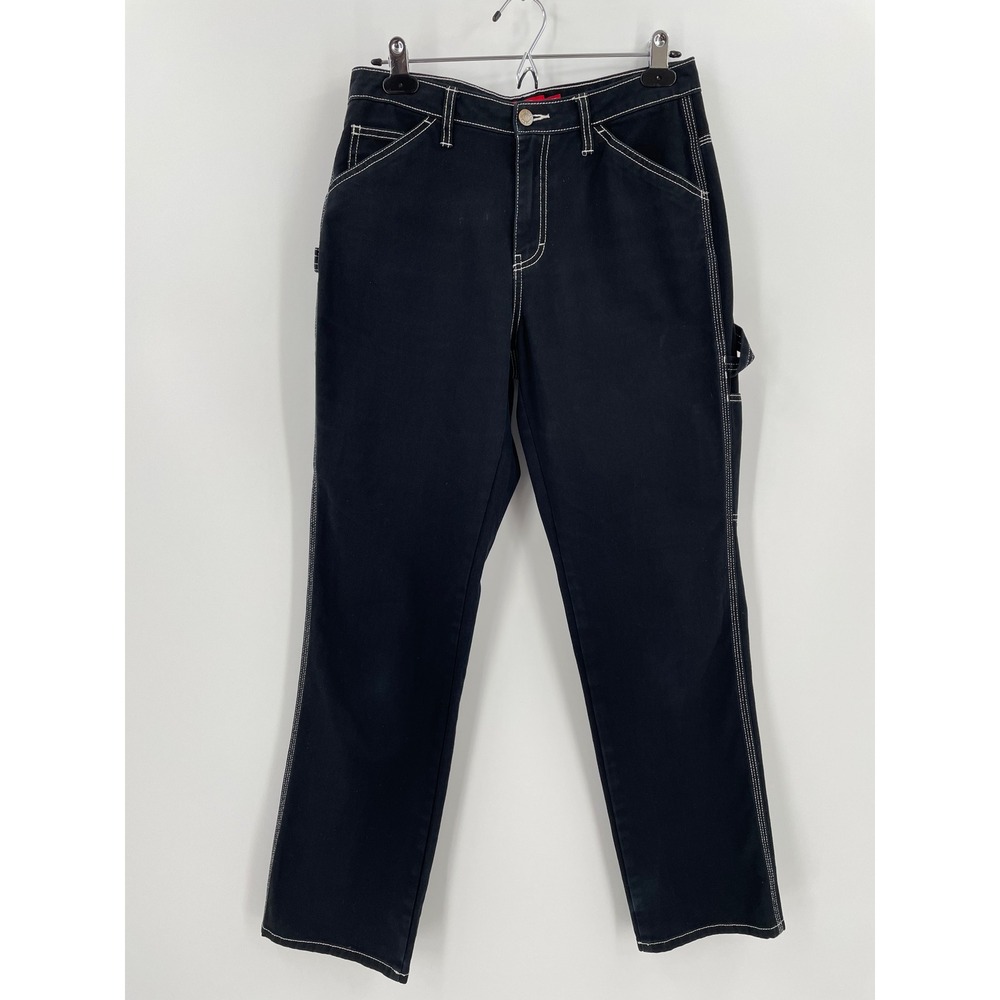 Dickies Girl Carpenter Pants 5‎ 27 Black Utility Workwear Y2K